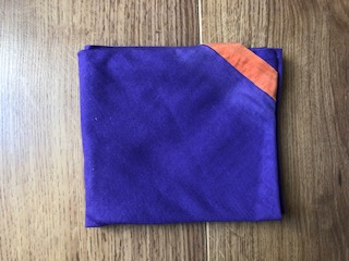 Violet à liseret orange