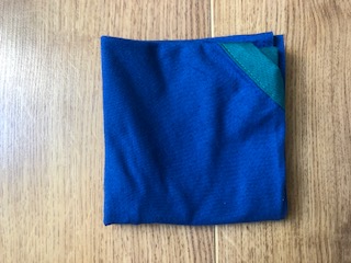 Bleu à liseret Vert